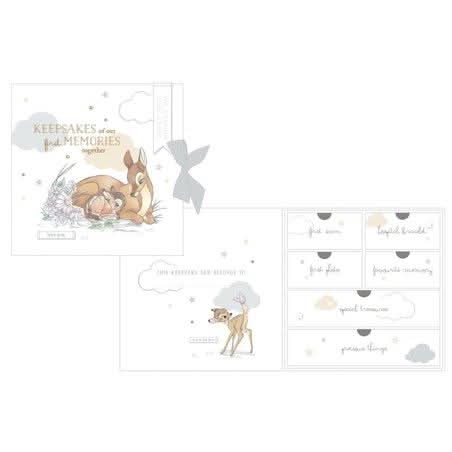 Disney Bambi keepsake box with illustrated Bambi design and sections for storing special memories