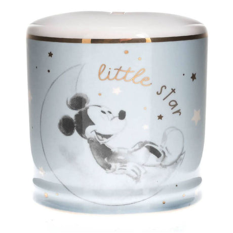 CLICKK Home Store Disney Mickey Mouse money box with little star design and soft blue background