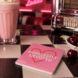 Fandomania Grease 'Hopelessly Devoted' Coaster Pink