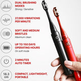 LG Reach Dual Sonic Toothbrush includes 4 Toothbrush Heads 27000 VPM Black