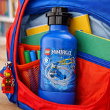LEGO Jay ZX Ninjago 0.4L Drinking Bottle Blue