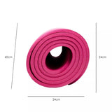 UBUNG Yoga Mat Non Slip with Carry Strap 10mm Thick Exercise Mat for Home Workouts Pilates Yoga Pink