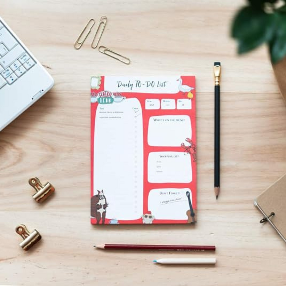 Friends A5 Daily To-Do List Note Pad Planner