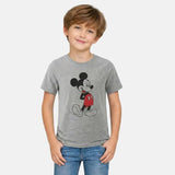 Disney Mickey Mouse Kids' Short Sleeve T-Shirt Size 3-4 Years Grey