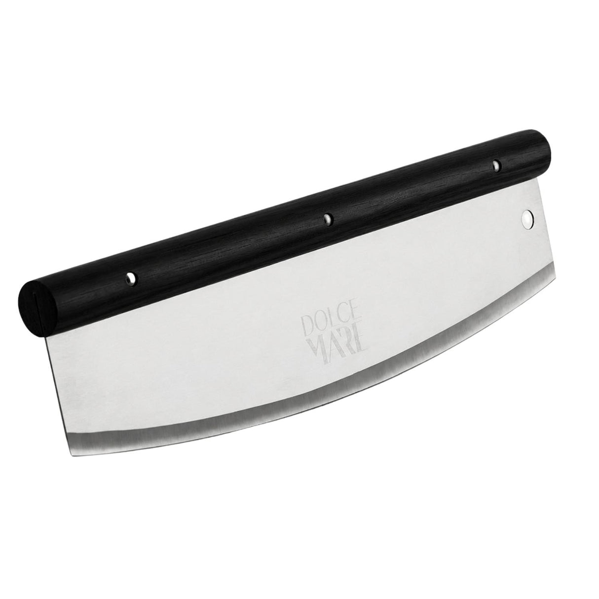 DOLCE MARE Stainless Steel Pizza Cutter Rocker Blade with Black Handle