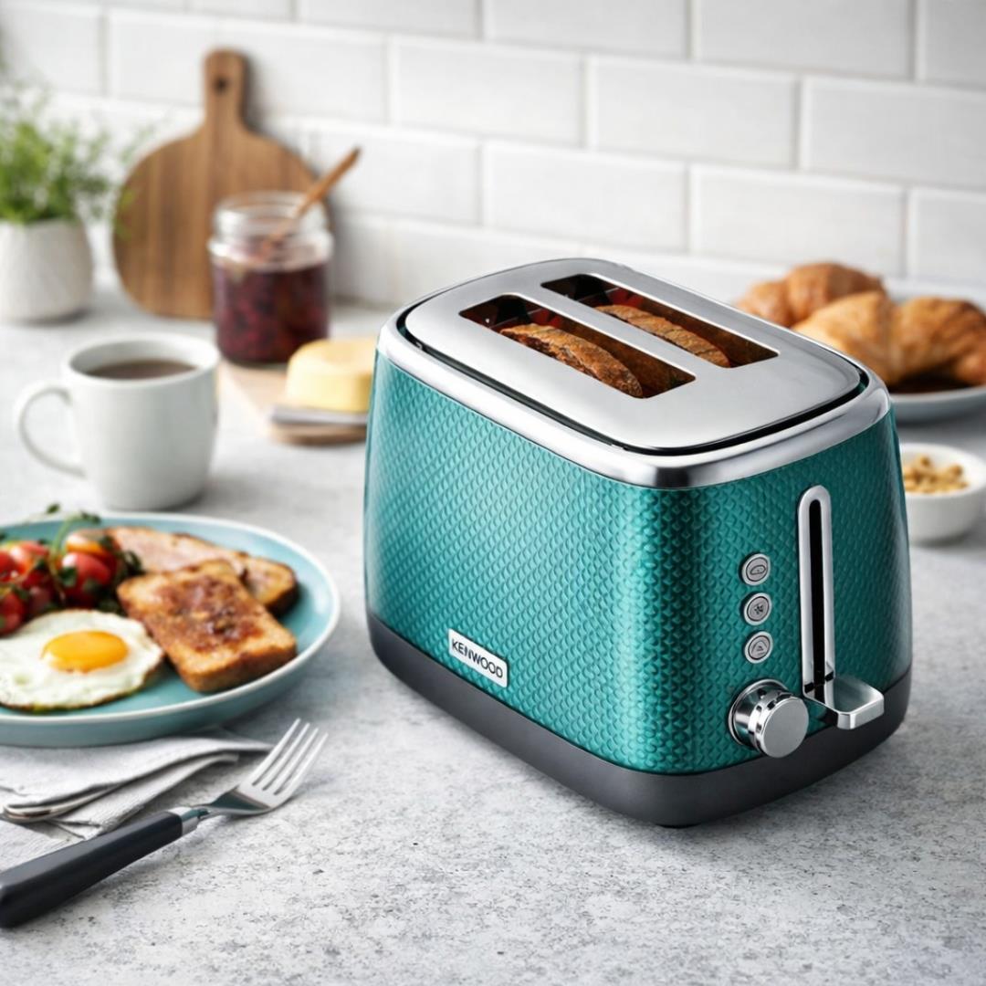 Kenwood Mesmerine 2 Slot Toaster 980W Marine Blue EU Plug