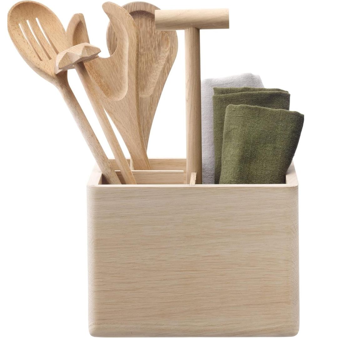 LSA Dine FSC-Certified Natural Oak Cutlery Holder
