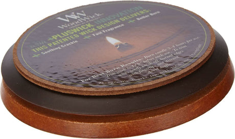 CLICKK Home Store rosewood scented candle large with wooden base and protective lid