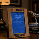 Top Gun Top G-Dad Photo Frame Brown
