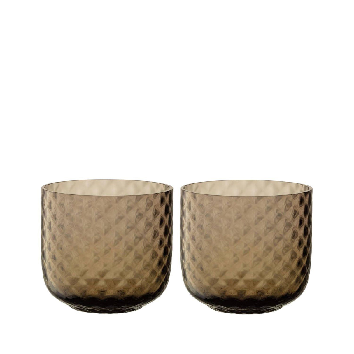 LSA Dapple Tumbler 300ml Set of 2 Earth Brown