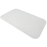 Non-Slip Durable Bath Shower Mat with Suction Cups 40cm x 100cm White