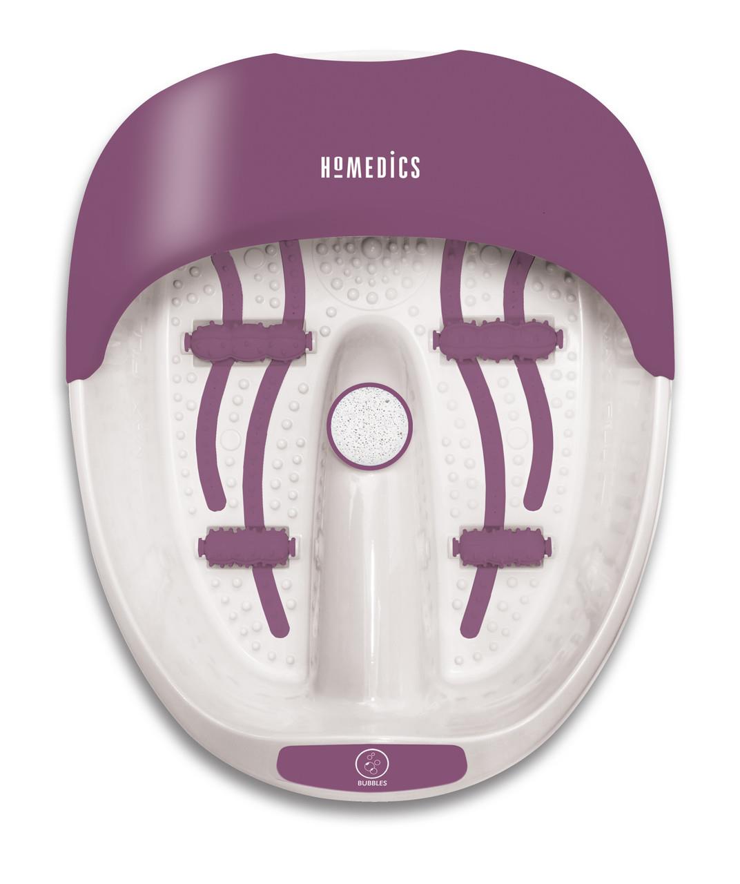 Homedics Luxury Foot Spa with Relaxing Hydro-Massage and Nail Care Kit Purple