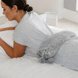 Luxor Extra Long Luxury Faux Fur Hot Water Bottle 49cm Grey