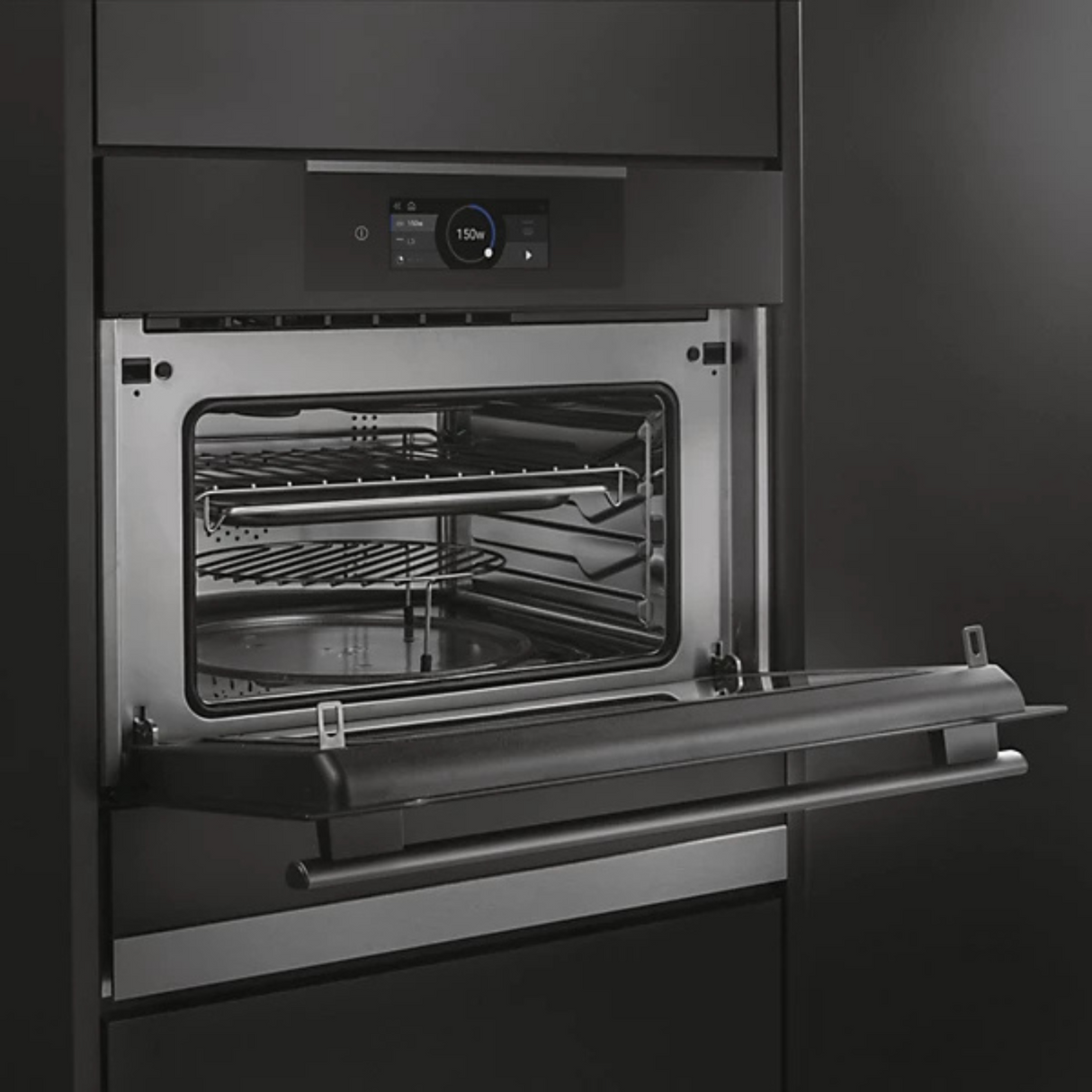HAIER Series 4 HWO45NB4T0B1 34L Built-in Compact Combi Microwave Black