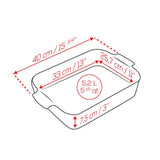 Peugeot Appolia Rectangular Ceramic Dish 40cm Slate
