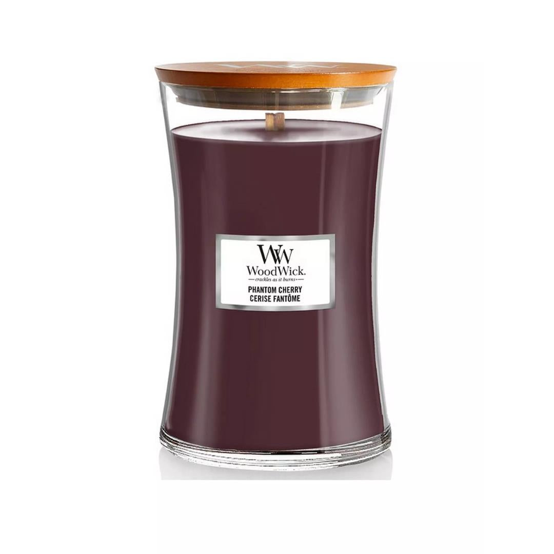 Woodwick Large Hourglass Phantom Cherry Candle 610g