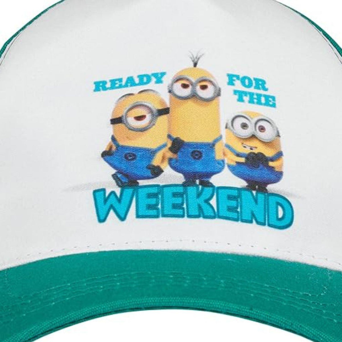 Minions Kids Ready for the Weekend Baseball Cap One Size Green