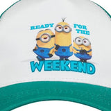 Minions Kids Ready for the Weekend Baseball Cap One Size Green