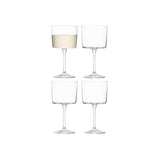 LSA International Gio Wine Glass Set of 4 250ml Clear
