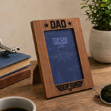 Top Gun Top Dad Photo Frame Brown