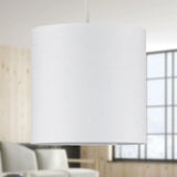 Ivory Textured Cotton 17cm Diameter Easy Fit Lampshade