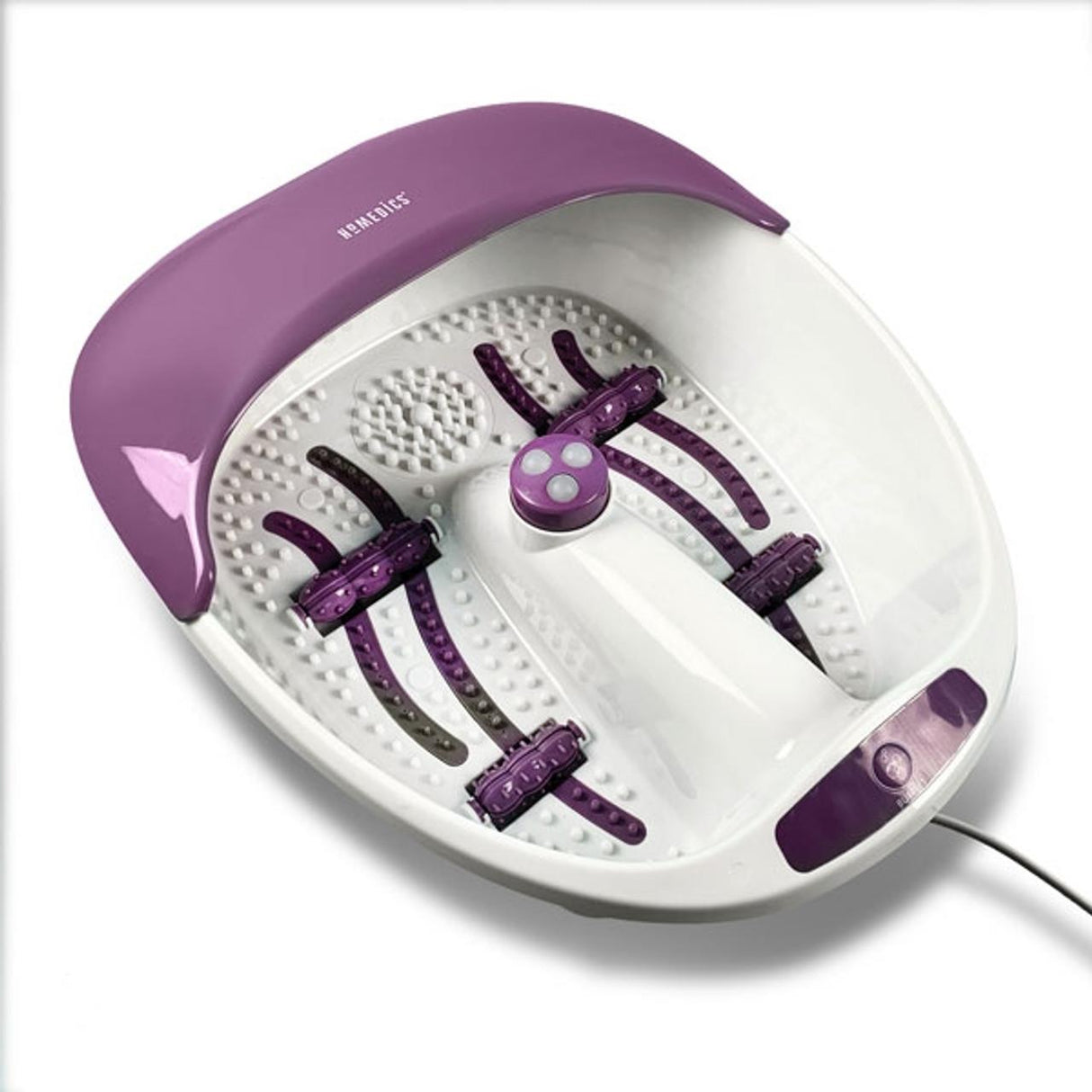 Homedics Luxury Foot Spa with Relaxing Hydro-Massage and Nail Care Kit Purple
