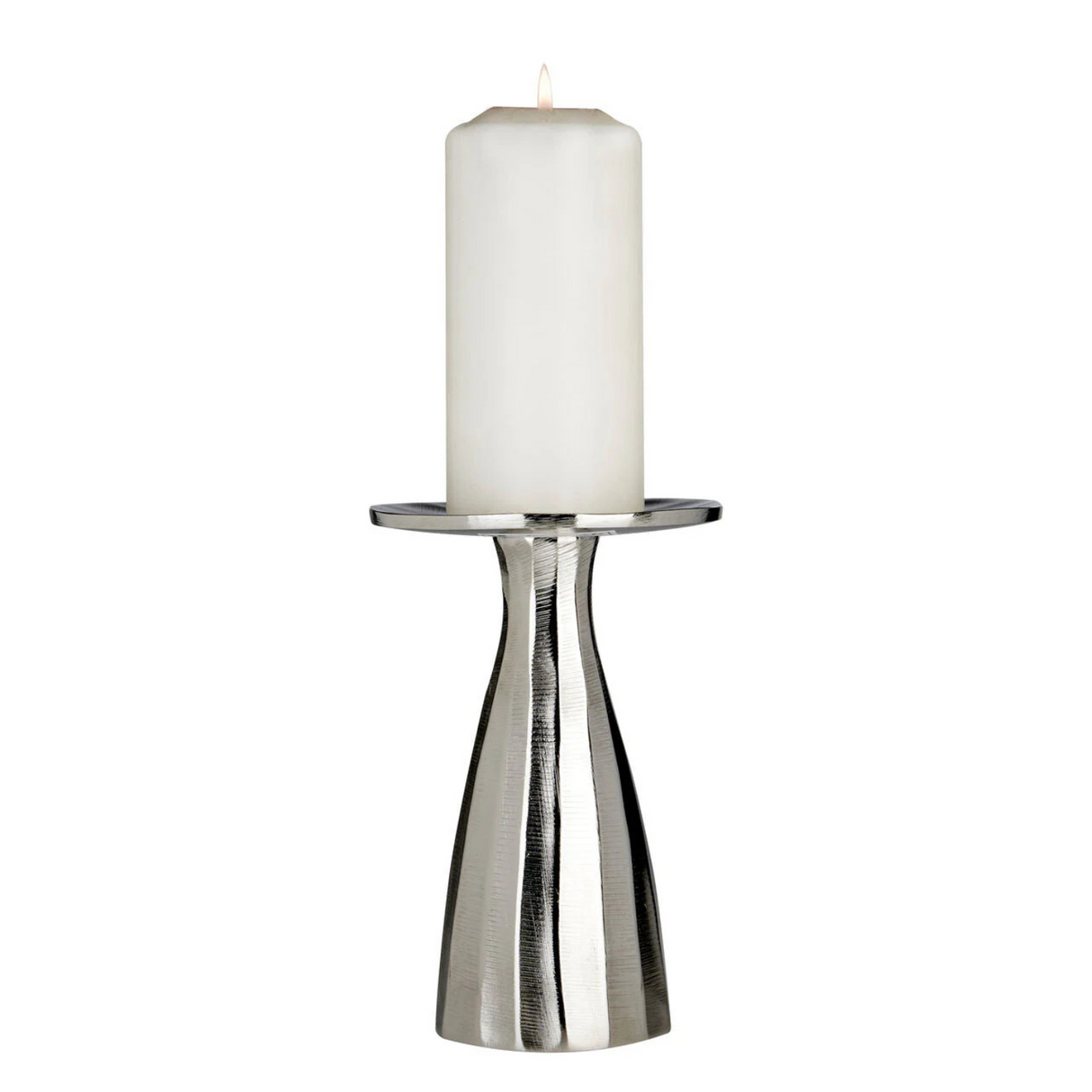 Kensington Townhouse Small Silver Candle Holder