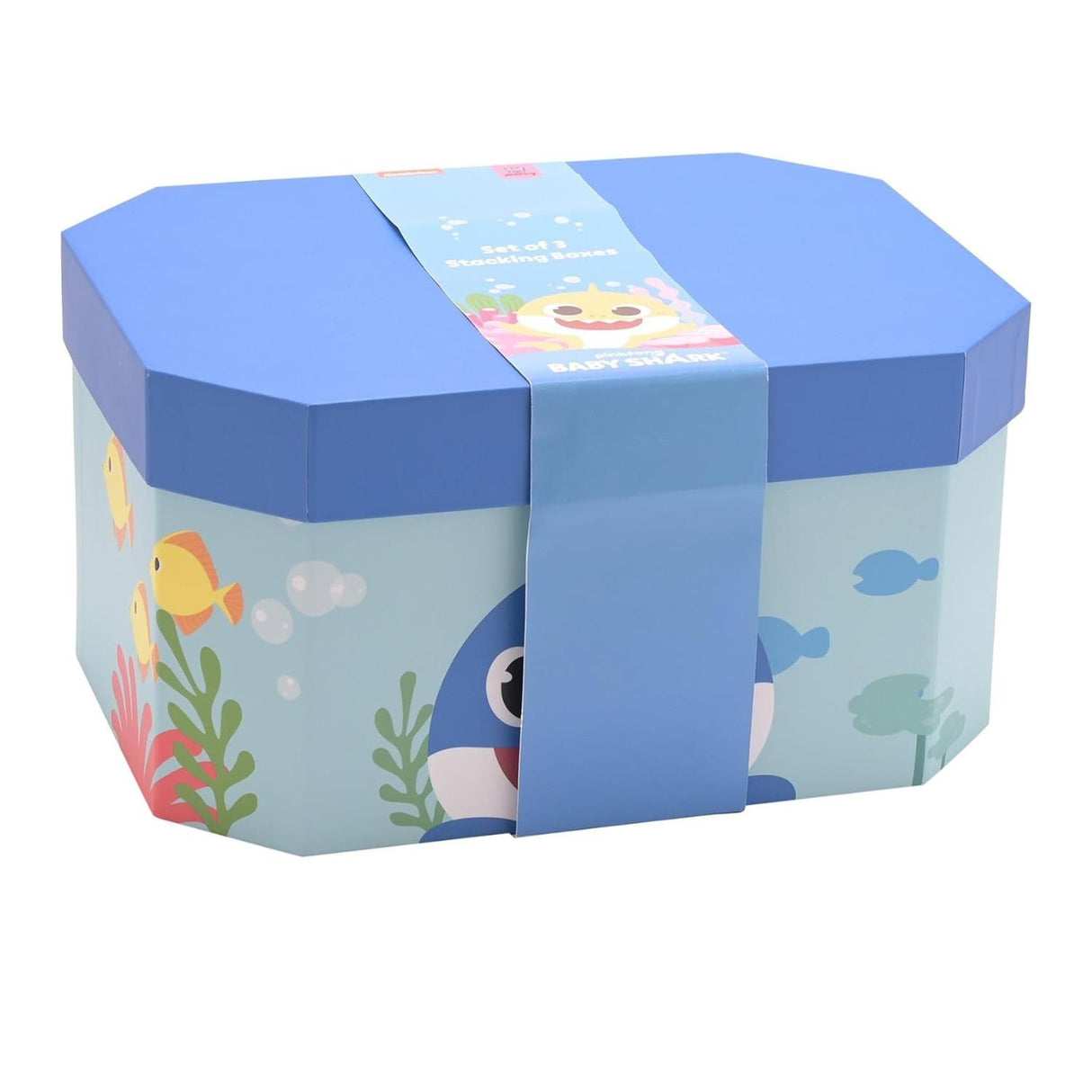 Baby Shark Set of 3 Nesting Storage Boxes