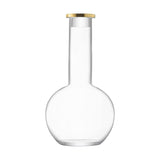 LSA Luca Mouth-Blown Glass Decanter & Stopper 1.5L with Gold Band