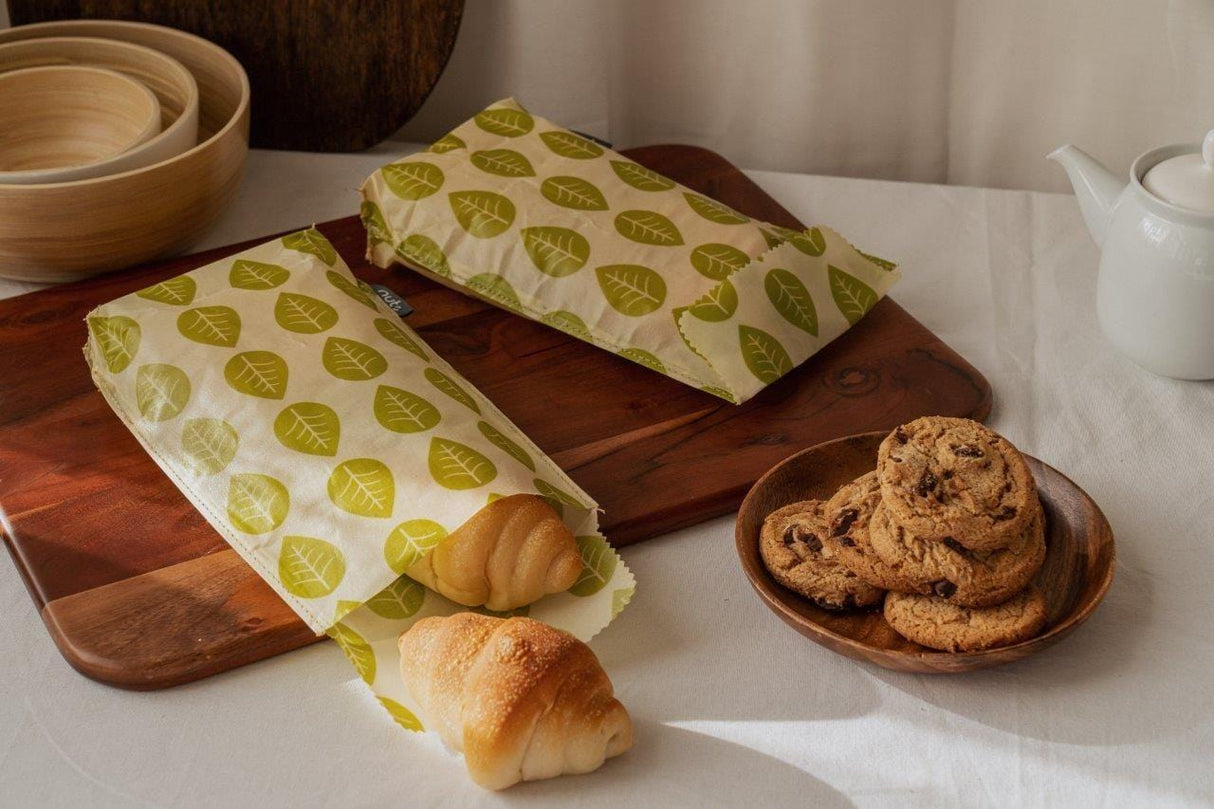 CLICKK Home Store BW 742901 Bee's Wax Lunch/Snack Bag Vegan Reusable