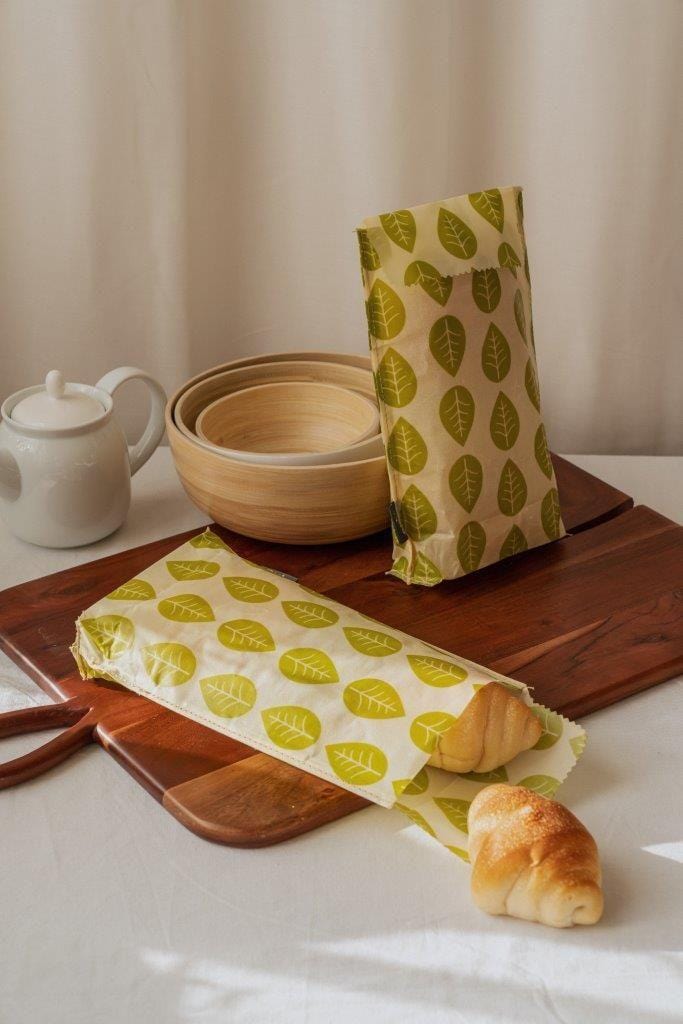 CLICKK Home Store BW 742901 Bee's Wax Lunch/Snack Bag Vegan Reusable
