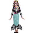 Girls Fancy Dress 9903563 Girls Day of the Dead Mermaid Costume - 8-10 Years