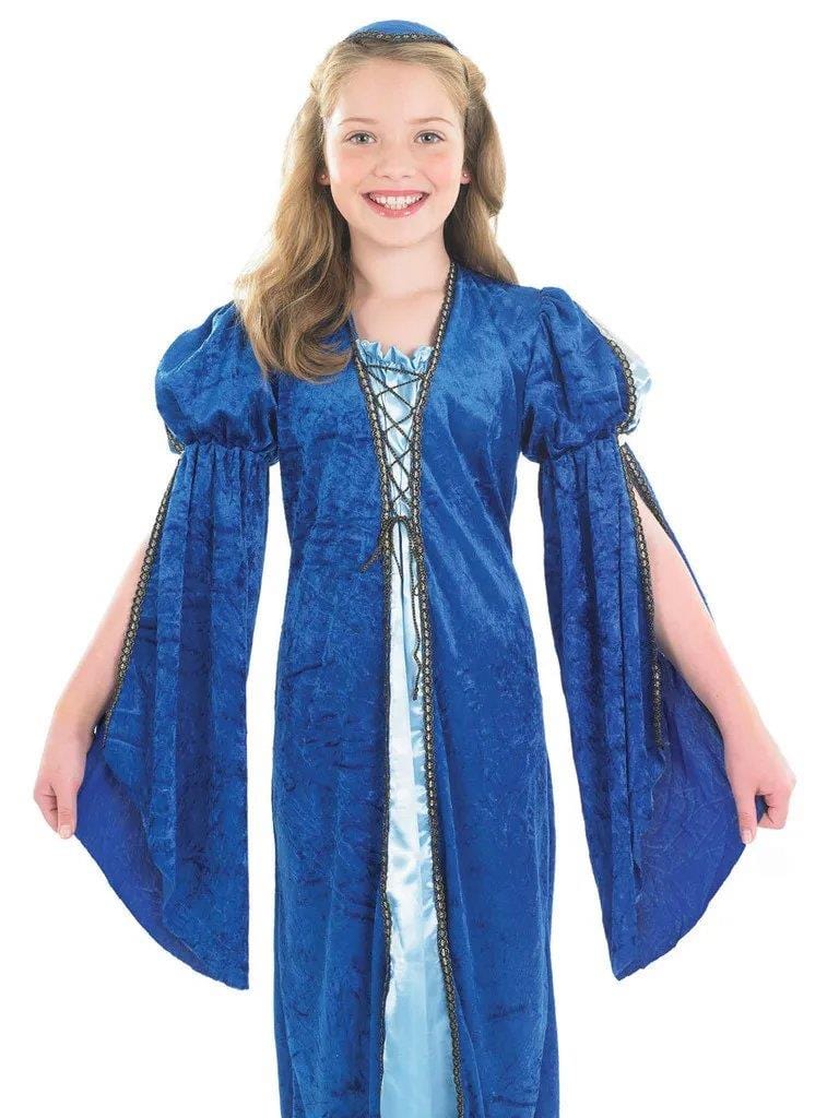Girls Fancy Dress 3452-200S Girls Merchants Daughter Medieval Tudor Costume - S