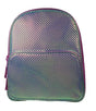 Girls Mermaid Backpack with iridescent scales pattern and purple zippers from Girls Fancy Dress