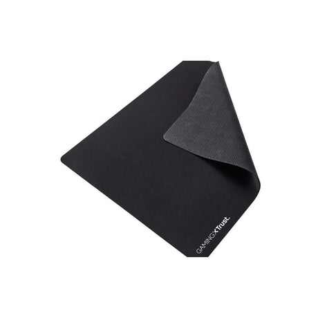 Black gaming mouse pad with non-slip rubber base for precise control in the pink gaming headset and mouse bundle