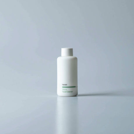 Haeckels Marine Facial Cleanser in a sleek white bottle for gentle skincare routine