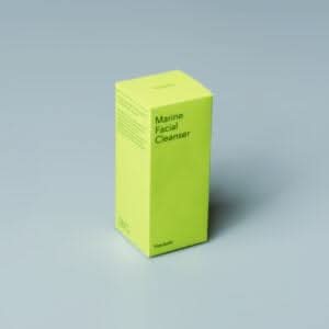 Haeckels Marine Facial Cleanser Box in Bright Green Packaging for Refreshing Skincare