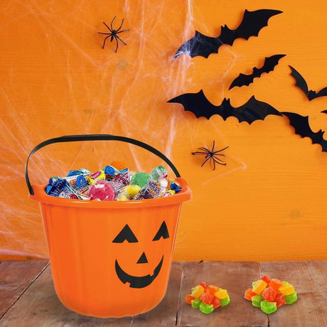 Fancy Dress 260203 Halloween Orange Pumpkin Trick or Treat Bucket