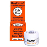 CLICCK Home Store organic allergen barrier balm HayMax Aloe Vera for hay fever dust and pet allergy relief