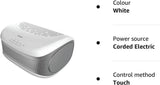 Homedics white desktop air purifier HEPA filter with touch control and corded electric power source