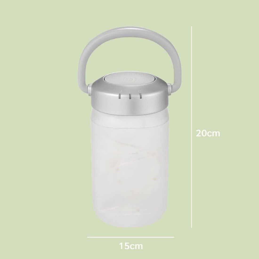 Homedics fairy lights lantern with a clear design and a handle for portable illumination