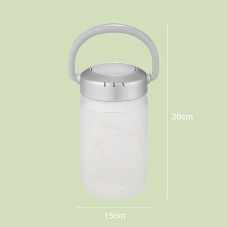 Homedics fairy lights lantern with a clear design and a handle for portable illumination