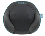 Homedics Gel Massage Pillow in black with blue trim designed for soothing muscle relief