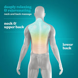 Homedics neck massager providing deeply relaxing and rejuvenating massage for neck upper and lower back