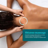 Homedics neck massager providing Shiatsu massage targeting neck and shoulder relief