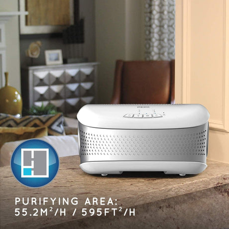Homedics AP-DT10WT-GB HoMedics TotalClean Desktop Air Purifier - 360 Degree - HEPA Filter