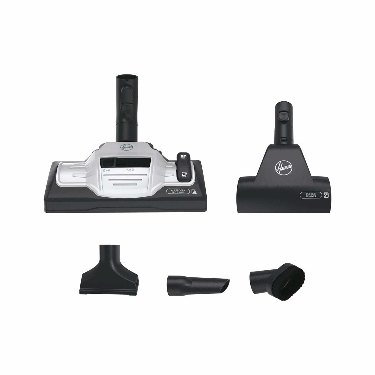 Hoover pet vacuum cleaner cylinder with multiple attachments for effective pet hair removal