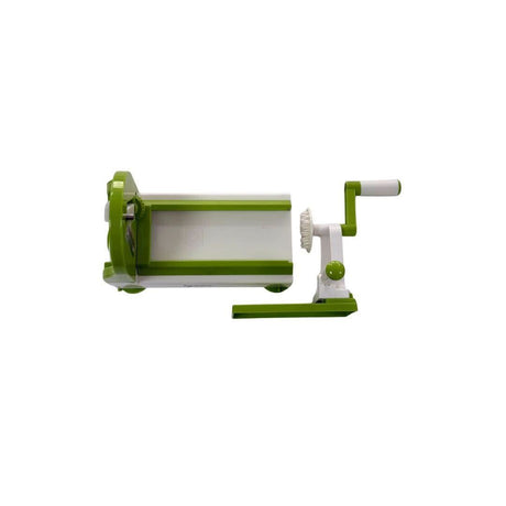 CLICKK Home Store green and white vegetable spiralizer slicer with hand crank for cutting vegetables