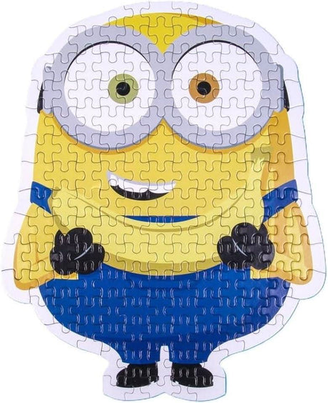 CLICKK Home Store Minions jigsaw puzzle featuring a yellow Minion character with blue overalls and mismatched eyes