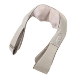 Homedics infrared neck massager with heat in beige featuring ergonomic design and control buttons